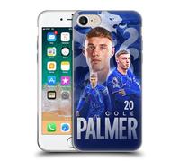Head Case Designs sous Licence Officielle Chelsea FC Cole Palmer 2024/25 First Team Coque en Gel [Qualité Militaire] Compatible avec Apple iPhone 7/8 / SE 2020 & 2022 Et Compatible avec MagSafe