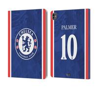 Head Case Designs sous Licence Officielle Chelsea Football Club Cole Palmer 2025/26 Joueurs Home Kit Étui Portefeuille en Cuir Compatible avec Apple iPad Pro 13 M4 2024