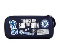Head Case Designs Sous Licence Officielle Chelsea Football Club Impression de Collage d'Autocollants Logo Graphique Étui De Transport Rigide De Voyage compatible avec Nintendo Switch