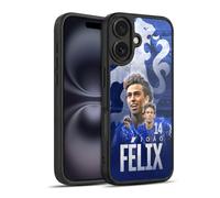 Head Case Designs sous Licence Officielle Chelsea Football Club João Félix 2024/25 Première Équipe Coque en Gel renforcée [Protection de Qualité Militaire] Compatible avec Apple iPhone 16