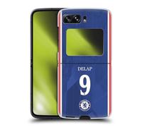 Head Case Designs sous Licence Officielle Chelsea Football Club Liam Delap 2025/26 Joueurs Maillot Domicile 2e Groupe Coque Dure pour l'arrière Compatible avec Motorola Razr 2022