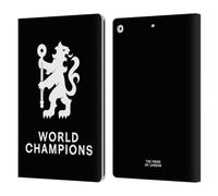 Head Case Designs sous Licence Officielle Chelsea Football Club Lion Champions du Monde 2025 Étui Portefeuille en Cuir Compatible avec Apple iPad 10.2 2019/2020/2021