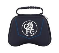 Head Case Designs sous Licence Officielle Chelsea Football Club Lions Noir Logo Graphique Étui De Transport Rigide De Voyage Compatible avec PS5 DualSense & Xbox Controller