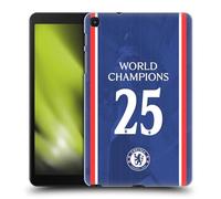 Head Case Designs sous Licence Officielle Chelsea Football Club Maillot Domicile Champions du Monde 2025 Coque Dure pour l'arrière Compatible avec Galaxy Tab A 8.0 & S Pen 2019