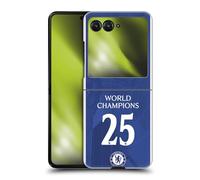 Head Case Designs sous Licence Officielle Chelsea Football Club Maillot Domicile Champions du Monde 2025 Coque Dure pour l'arrière Compatible avec Razr 40 Ultra/Razr+ 2023