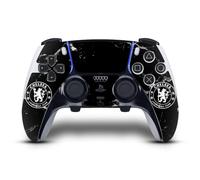 Head Case Designs sous Licence Officielle Chelsea Football Club Marbre Noir Mixte Logo Vinyle Autocollant De Jeu Peau Autocollant Compatible avec Sony PlayStation 5 PS5 DualSense Edge Controller