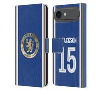 Head Case Designs sous Licence Officielle Chelsea Football Club Nicolas Jackson 2023/24 Joueurs Home Kit Étui Portefeuille en Cuir Compatible avec Apple iPhone 17 Air