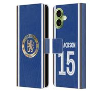 Head Case Designs sous Licence Officielle Chelsea Football Club Nicolas Jackson 2023/24 Joueurs Home Kit Étui Portefeuille en Cuir Compatible avec Apple iPhone 17