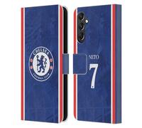 Head Case Designs sous Licence Officielle Chelsea Football Club Pedro NETO 2025/26 Joueurs Home Kit Étui Portefeuille en Cuir Compatible avec Samsung Galaxy A24 4G / M34 5G