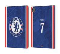 Head Case Designs sous Licence Officielle Chelsea Football Club Pedro NETO 2025/26 Joueurs Home Kit Étui Portefeuille en Cuir Compatible avec Apple iPad Pro 13 M4 2024