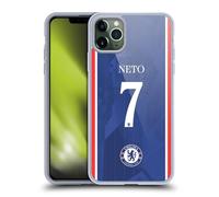 Head Case Designs sous Licence Officielle Chelsea Football Club Pedro NETO 2025/26 Joueurs Home Kit Coque en Gel [Qualité Militaire] Compatible avec Apple iPhone 11 Pro Max Et Compatible avec MagSafe