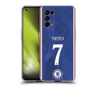 Head Case Designs sous Licence Officielle Chelsea Football Club Pedro NETO 2025/26 Joueurs Home Kit Coque en Gel [Protection de Qualité Militaire] Compatible avec Oppo Reno5 5G / Find X3 Lite