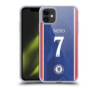 Head Case Designs sous Licence Officielle Chelsea Football Club Pedro NETO 2025/26 Joueurs Home Kit Coque en Gel [Qualité Militaire] Compatible avec Apple iPhone 11 Et Compatible avec MagSafe
