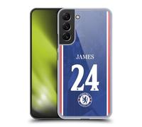 Head Case Designs sous Licence Officielle Chelsea Football Club Reece James 2025/26 Joueurs Maillot Domicile 1er Groupe Coque Dure pour l'arrière Compatible avec Samsung Galaxy S22+ 5G