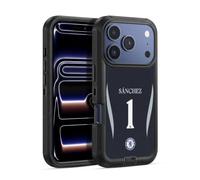 Head Case Designs sous Licence Officielle Chelsea Football Club Robert Sánchez 2025/26 Joueurs Maillot Domicile 1er Groupe Étui Antichoc Ultra-Blindé Compatible avec Apple iPhone 17 Pro
