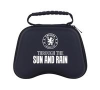 Head Case Designs Sous Licence Officielle Chelsea Football Club Soleil et Pluie Logo Graphique Étui De Transport Rigide De Voyage compatible avec PS5 DualSense & Xbox Controller