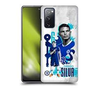 Head Case Designs sous Licence Officielle Chelsea Football Club Thiago Silva 2022/23 Première Équipe Coque Dure pour l'arrière Compatible avec Samsung Galaxy S20 FE / 5G