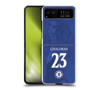 Head Case Designs sous Licence Officielle Chelsea Football Club Trevoh Chalobah 2025/26 Joueurs Maillot Domicile 1er Groupe Coque Dure pour l'arrière Compatible avec Motorola Razr 40 / Razr 2023