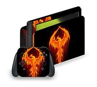 Head Case Designs sous Licence Officielle Christos Karapanos Dragon Phénix Mix Art Vinyle Autocollant De Jeu Peau Autocollant Couverture Compatible avec Nintendo Switch OLED Bundle