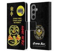 Head Case Designs sous Licence Officielle Cobra Kai Coutume Personnalisé Nom in Strike Logo Art Coque en Cuir à Portefeuille Compatible avec Samsung Galaxy S25