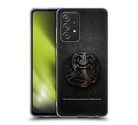 Head Case Designs sous Licence Officielle Cobra Kai Logo en Métal Graphiques Coque en Gel [Protection de Qualité Militaire] Compatible avec Galaxy A52 / A52s / 5G (2021)