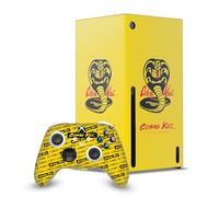 Head Case Designs Sous Licence Officielle Cobra Kai Logo Iconique Enveloppement De Console De Jeu Et Skins Pour Manette De Jeu Ensemble compatible avec Xbox Series X