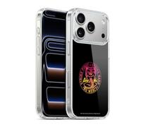 Head Case Designs sous Licence Officielle Cobra Kai Strike Hard Logo Art Clé Coque en Gel [Protection de Qualité Militaire] Compatible avec Apple iPhone 17 Pro Et Compatible avec MagSafe