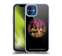 Head Case Designs sous Licence Officielle Cobra Kai Strike Hard Logo Art Clé Coque en Gel [Protection de Qualité Militaire] Compatible avec Apple iPhone 12 / iPhone 12 Pro Et Compatible avec MagSafe