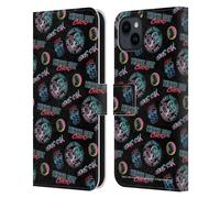 Head Case Designs sous Licence Officielle Cobra Kai Strike Hard Logo Modèle Art Clé Étui Portefeuille en Cuir Compatible avec Apple iPhone 15 Plus
