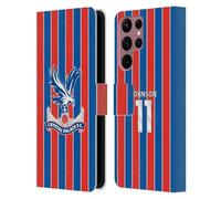 Head Case Designs sous Licence Officielle Crystal Palace FC Brennan Johnson 2025/26 Joueurs Home Kit Étui Portefeuille en Cuir Compatible avec Samsung Galaxy S22 Ultra 5G