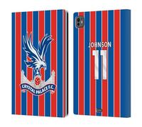 Head Case Designs sous Licence Officielle Crystal Palace FC Brennan Johnson 2025/26 Joueurs Home Kit Étui Portefeuille en Cuir Compatible avec Apple iPad Pro 11 M4/M5 2024/2025