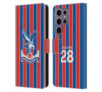 Head Case Designs sous Licence Officielle Crystal Palace FC Cheick Doucouré 2025/26 Joueurs Home Kit Étui Portefeuille en Cuir Compatible avec Samsung Galaxy S25 Ultra