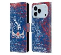 Head Case Designs sous Licence Officielle Crystal Palace FC Effet Vieilli Crête Étui Portefeuille en Cuir Compatible avec Apple iPhone 17 Pro