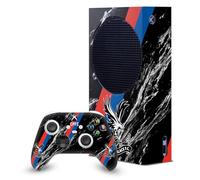 Head Case Designs Sous Licence Officielle Crystal Palace FC Marbre Noir Art Du Logo Enveloppement De Console De Jeu Et Skins Pour Manette compatible avec Xbox Series S Console & Controller Bundle