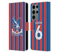Head Case Designs sous Licence Officielle Crystal Palace FC Marc Guéhi 2025/26 Joueurs Home Kit Étui Portefeuille en Cuir Compatible avec Samsung Galaxy S23 Ultra 5G