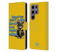 Head Case Designs sous Licence Officielle D.S. Valori You've Cat to Be Kitten Me Kitty Et Chiot Étui Portefeuille en Cuir Compatible avec Samsung Galaxy S25 Ultra