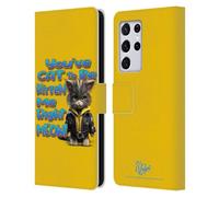 Head Case Designs sous Licence Officielle D.S. Valori You've Cat to Be Kitten Me Kitty Et Chiot Étui Portefeuille en Cuir Compatible avec Samsung Galaxy S21 Ultra 5G
