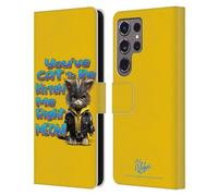 Head Case Designs sous Licence Officielle D.S. Valori You've Cat to Be Kitten Me Kitty Et Chiot Étui Portefeuille en Cuir Compatible avec Samsung Galaxy S24 Ultra 5G