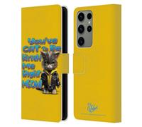 Head Case Designs sous Licence Officielle D.S. Valori You've Cat to Be Kitten Me Kitty Et Chiot Étui Portefeuille en Cuir Compatible avec Samsung Galaxy S23 Ultra 5G