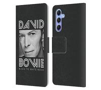 Head Case Designs sous Licence Officielle David Bowie Black Tie Art D'Album Étui Portefeuille en Cuir Compatible avec Samsung Galaxy A34 5G