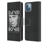 Head Case Designs sous Licence Officielle David Bowie Black Tie Art D'Album Étui Portefeuille en Cuir Compatible avec Apple iPhone 13
