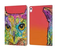 Head Case Designs sous Licence Officielle Dean Russo Hibou Rouge Faune Et Flore 2 Étui Portefeuille en Cuir Compatible avec Apple iPad Air 13 2024/2025