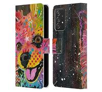 Head Case Designs sous Licence Officielle Dean Russo Poméranien Chiens Étui Portefeuille en Cuir Compatible avec Samsung Galaxy A53 5G (2022)
