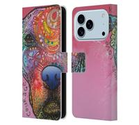 Head Case Designs sous Licence Officielle Dean Russo Tinkerbell Chiens 3 Étui Portefeuille en Cuir Compatible avec Apple iPhone 17 Pro