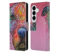 Head Case Designs sous Licence Officielle Dean Russo Tinkerbell Chiens 3 Étui Portefeuille en Cuir Compatible avec Samsung Galaxy S26