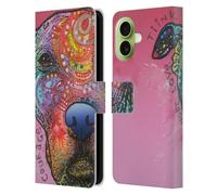 Head Case Designs sous Licence Officielle Dean Russo Tinkerbell Chiens 3 Étui Portefeuille en Cuir Compatible avec Apple iPhone 17