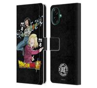 Head Case Designs sous Licence Officielle Dragon Ball Super Android 17 Et 18 Universe Survival Characters Étui Portefeuille en Cuir Compatible avec Samsung Galaxy A07