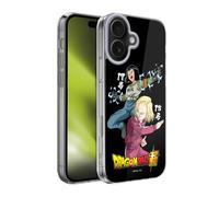 Head Case Designs sous Licence Officielle Dragon Ball Super Android 17 Et 18 Universe Survival Characters Coque en Gel [Protection de Qualité Militaire] Compatible avec Apple iPhone 17