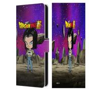 Head Case Designs sous Licence Officielle Dragon Ball Super Android 17 Personnages Étui Portefeuille en Cuir Compatible avec Samsung Galaxy S25 FE