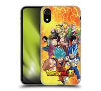 Head Case Designs sous Licence Officielle Dragon Ball Super Groupe Universe 7 Universe Survival Arc Coque en Gel [Protection de Qualité Militaire] Compatible avec Apple iPhone XR
